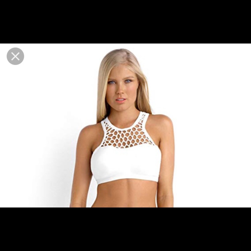 NWT Seafolly bathing suit top white size 6